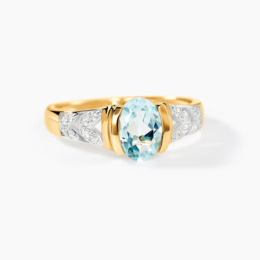 Solitaire Laetitienne Or Jaune Topaze Oxydes - Bagues solitaires Femme | Histoire d’Or